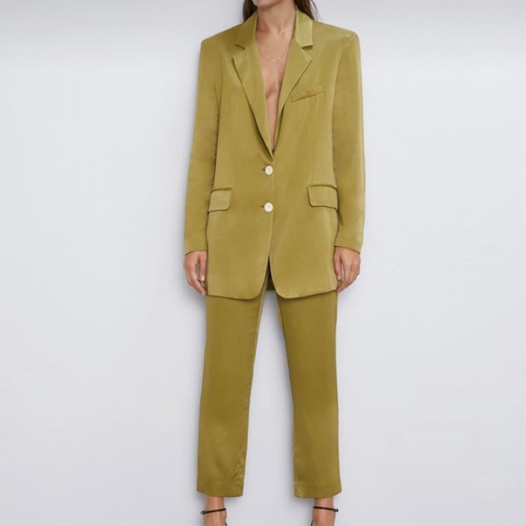 Zara Satin Suit Size S/M - Picture 7 of 7